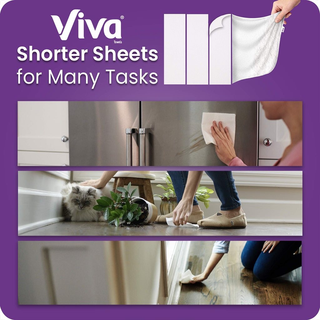 White Paper Towels, 6 Big Rolls E544