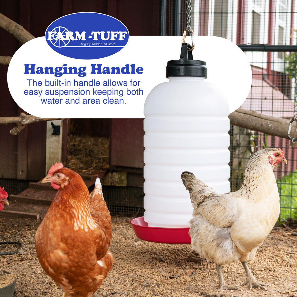 7 Gallon BPA-Free Plastic Hanging Chicken Waterer N4085
