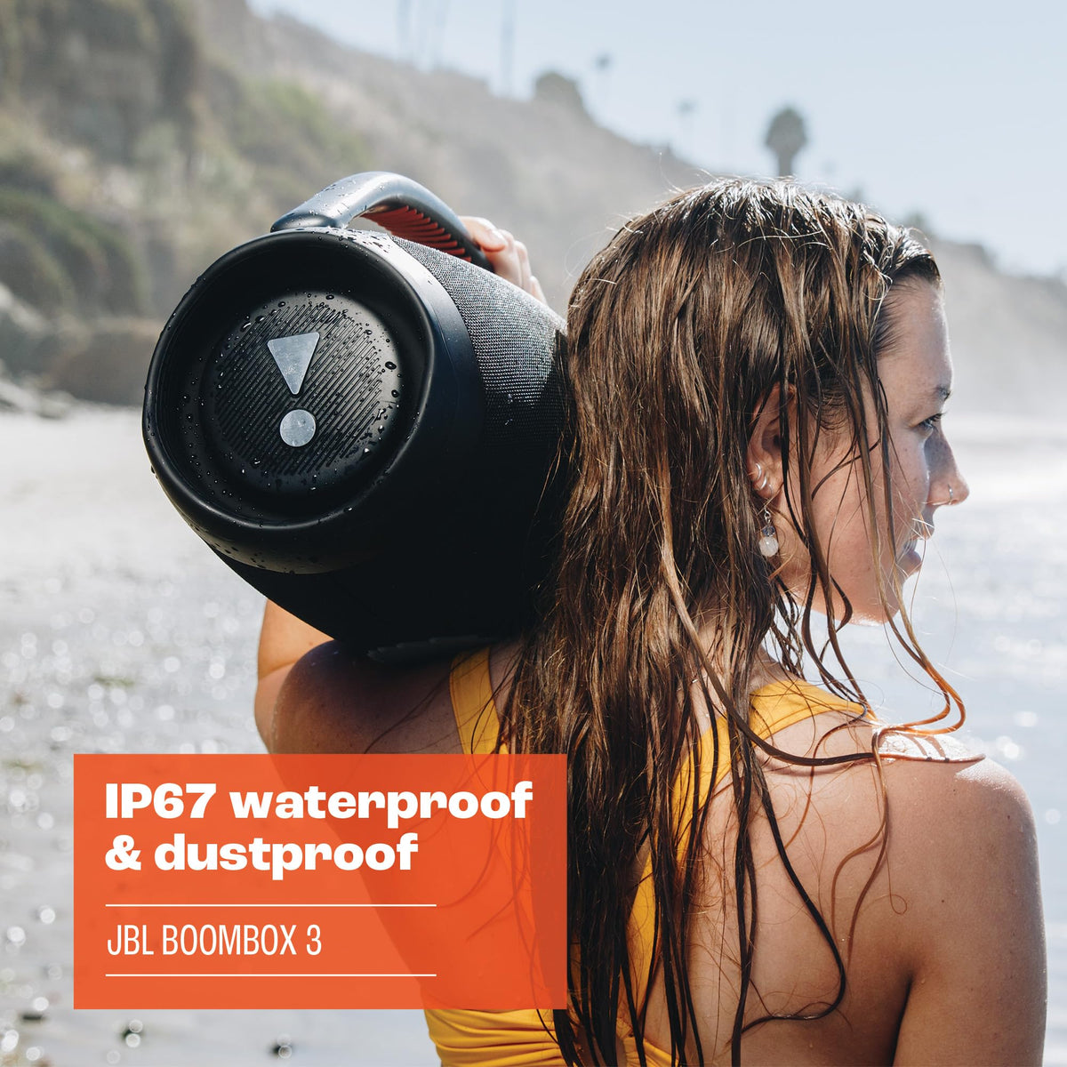Black Portable Bluetooth Speaker with IPX7 Waterproof M2866