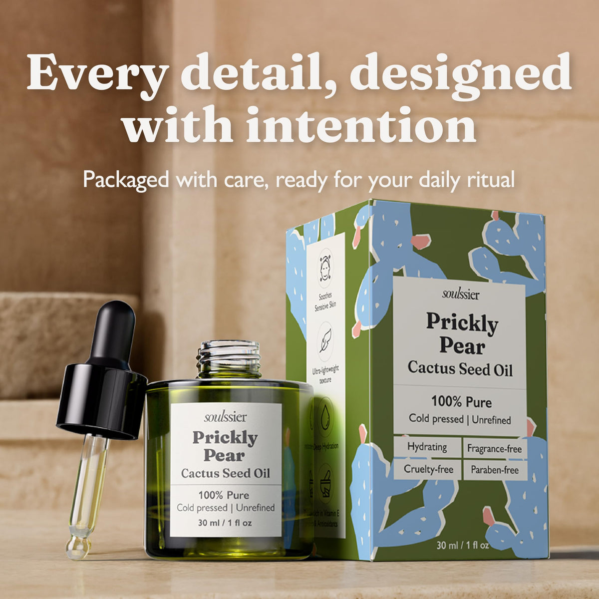 Cold-Pressed Prickly Pear Seed Oil 1 oz T17655