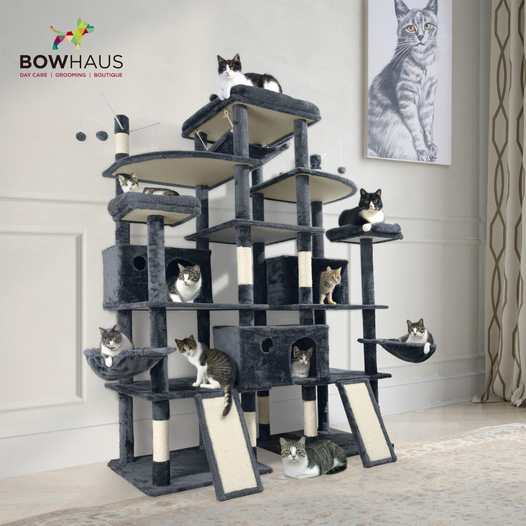 Extra Large 80-Inch Tall Cat Tree with Scratching Posts L5447