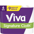 White Paper Towels, 6 Big Rolls E544