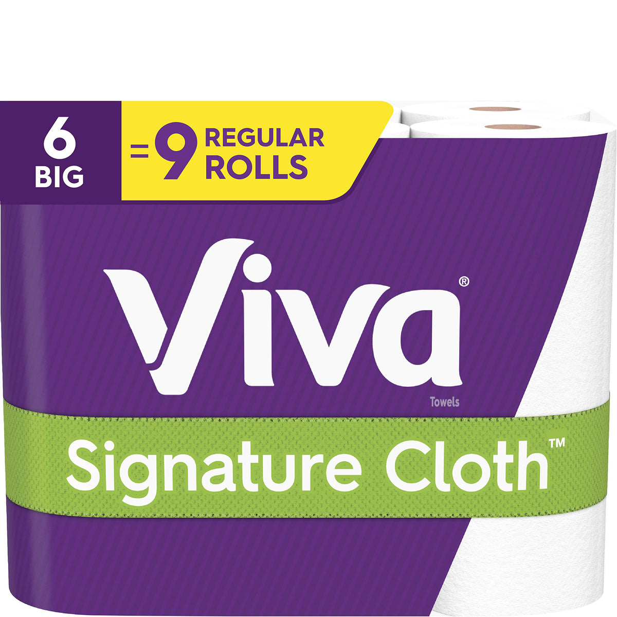 White Paper Towels, 6 Big Rolls E544