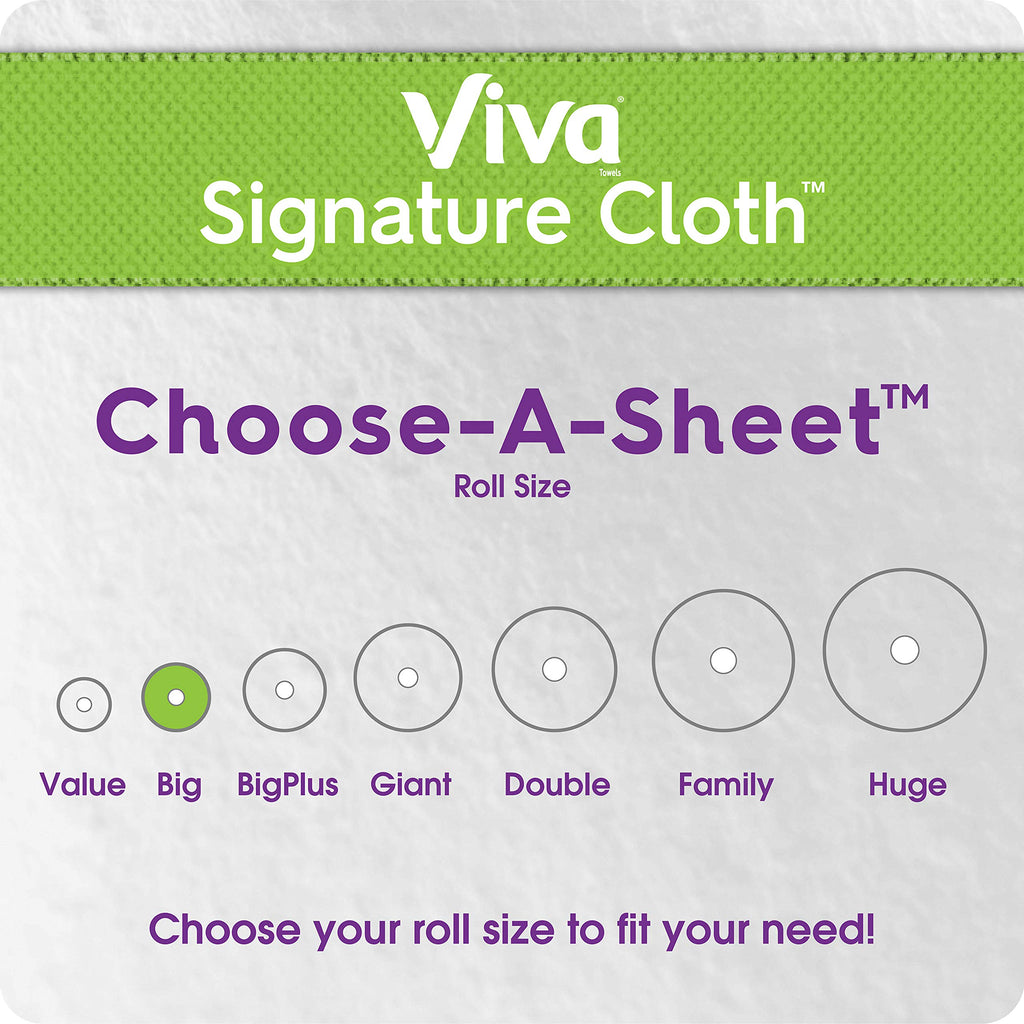 White Paper Towels, 6 Big Rolls E544