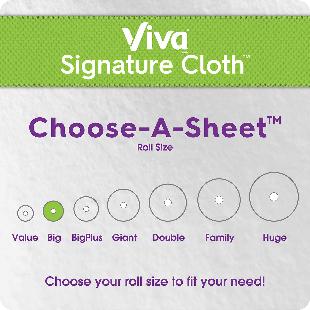 White Paper Towels, 6 Big Rolls E544