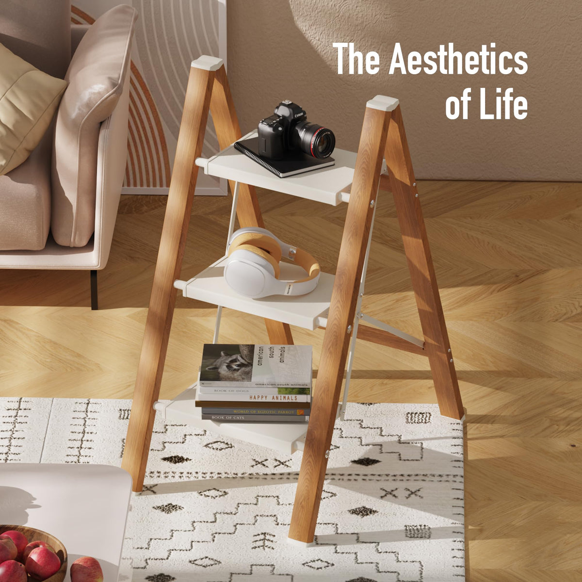 3 Step Aluminum Foldable Step Stool J4325