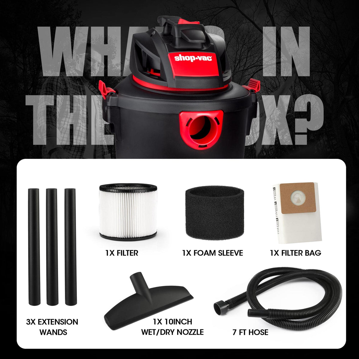 5 Gallon 3.5 Peak HP Wet/Dry Vacuum P51294
