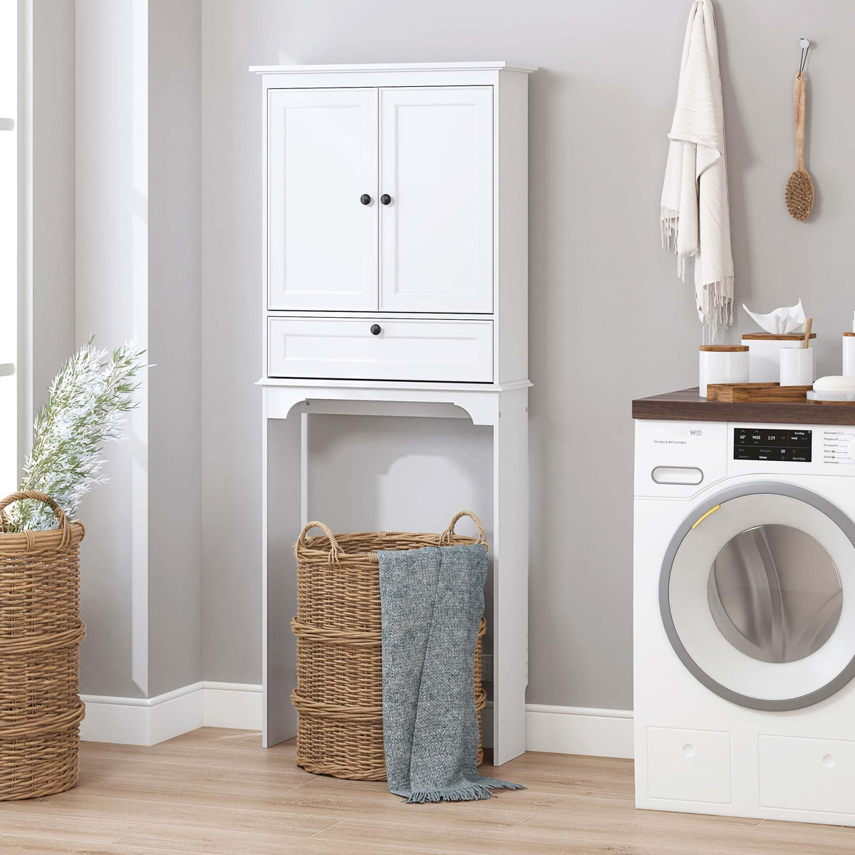 White Over the Toilet Storage Cabinet I890