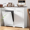 10 Gallon Double Tilt Out Trash Can Cabinet Y460688