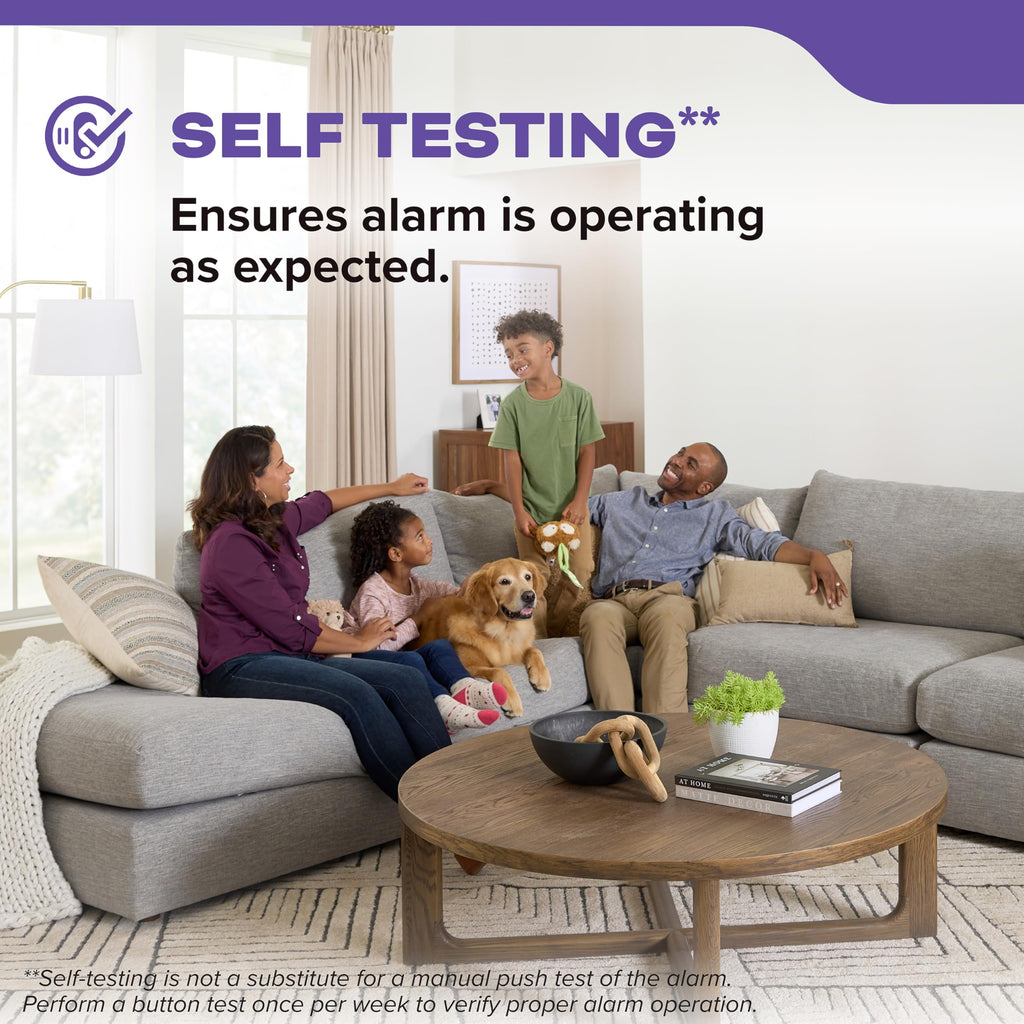 Smoke and Carbon Monoxide Detector, Hardwired with 10-Year Battery Backup W213