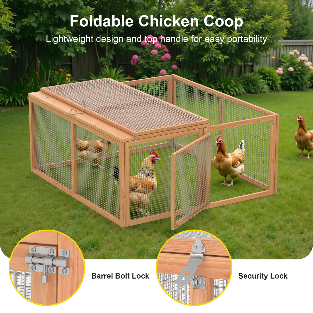 Wooden Chicken Coop Rabbit Hutch F489830