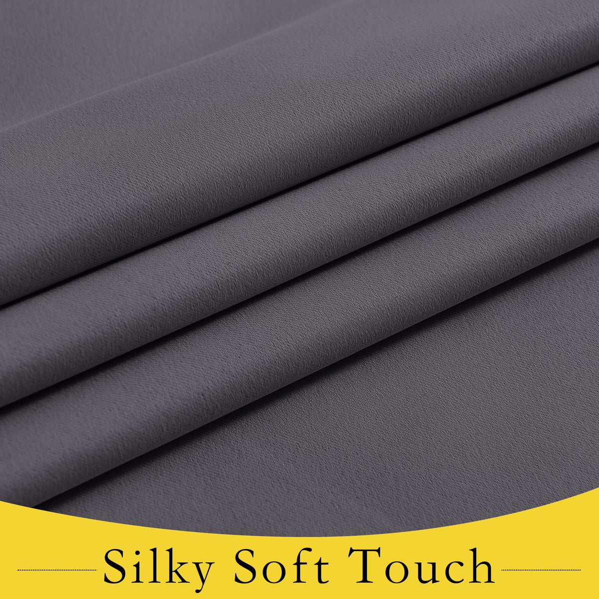 Grey Blackout Thermal Insulated Curtain R701683