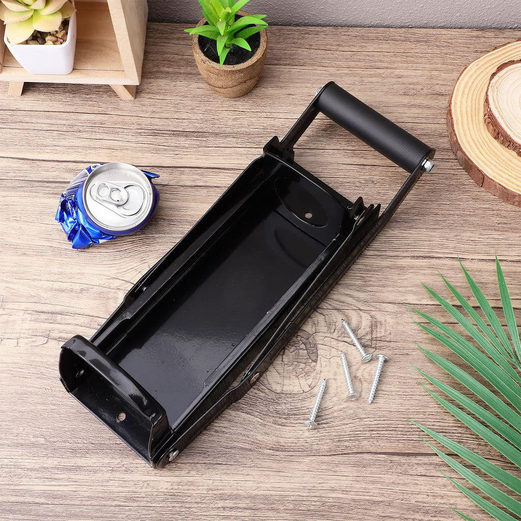 Wall Mounted Stainless Steel Can Crusher with Bottle Opener V6475