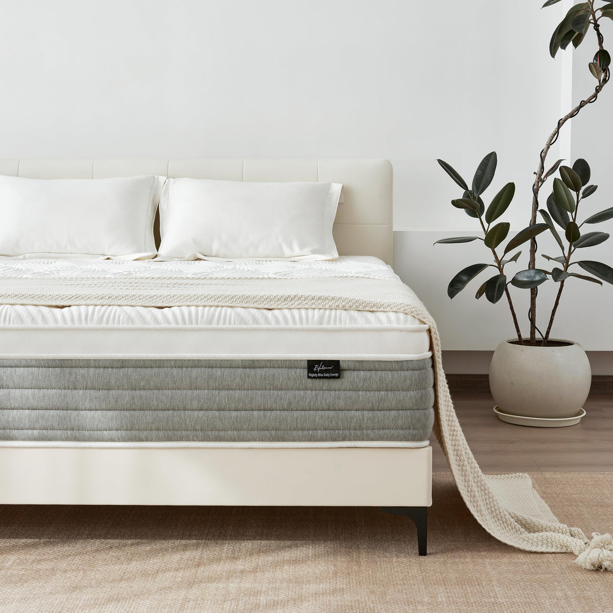 12 Inch Medium Firm Full Size Hybrid Mattress in a Box P61563